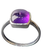 Bague Améthyste Argent 925 Taille 58 (s)