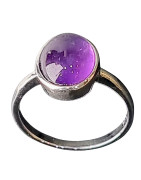Bague Améthyste Argent 925 Taille 58 (s)
