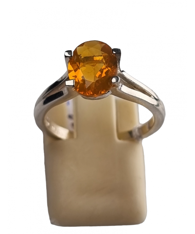 Bague Opale de feu Argent 925 Taille 53