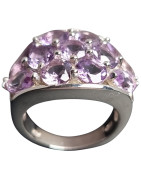 Bague Améthyste Argent 925 Taille 52