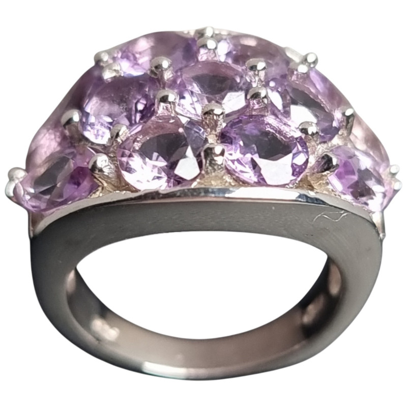 Bague Améthyste Argent 925 Taille 52