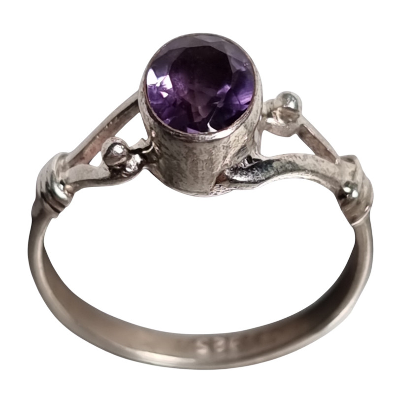 Bague Améthyste Argent 925 Taille 59