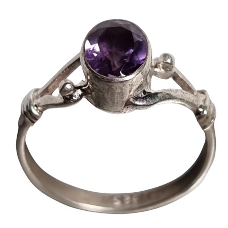 Bague Améthyste Argent 925 Taille 59