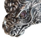 Bague Tête de Dragon Yeux Améthyste Argent 925 Taille 60