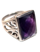 Bague améthyste Argent 925 Taille 54