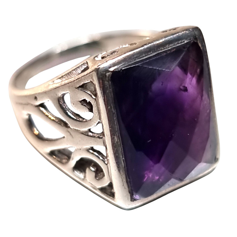 Bague améthyste Argent 925 Taille 54