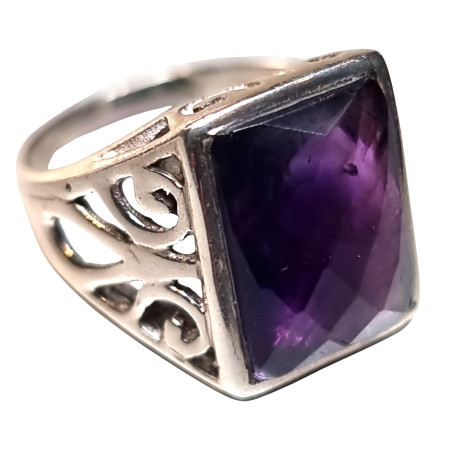 Bague améthyste Argent 925 Taille 54