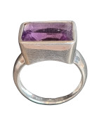 Bague Améthyste Argent 925 Taille 57