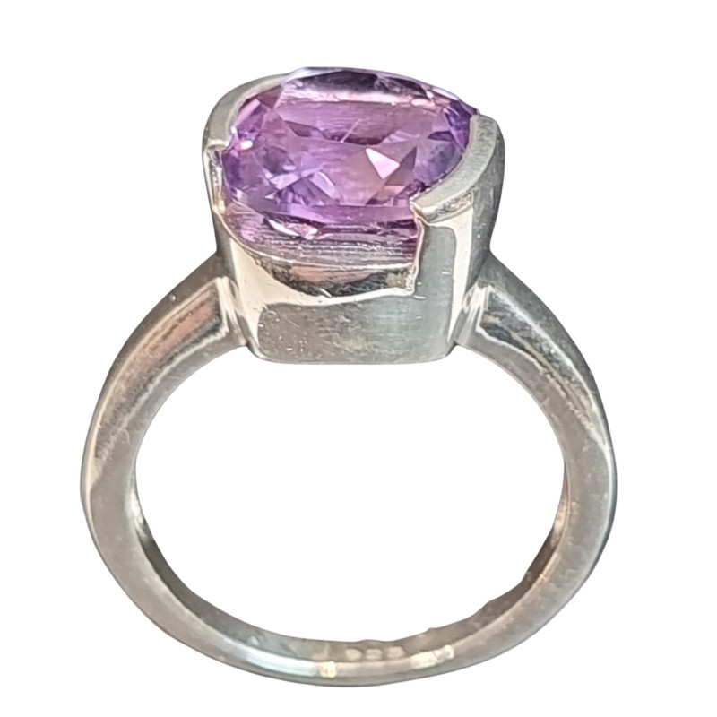 Bague Améthyste Argent 925 Taille 55
