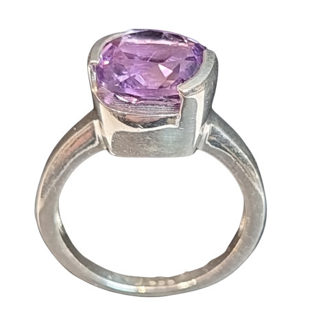 Bague Améthyste Argent 925 Taille 55
