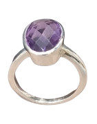 Bague Améthyste Argent 925 Taille 56