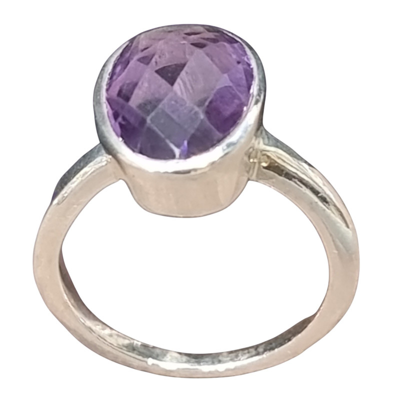Bague Améthyste Argent 925 Taille 56