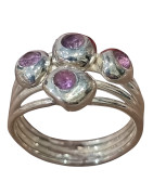 Bague Améthyste Argent 925 Taille 55