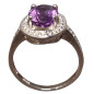 Bague Améthyste Argent 925 Taille 53