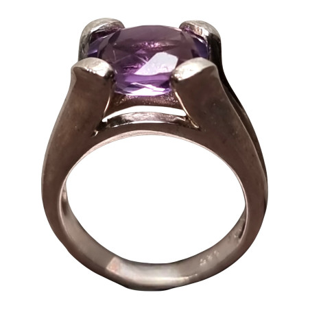 Bague Améthyste Argent 925 Taille 51