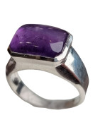 Bague Améthyste Argent 925 Taille 63
