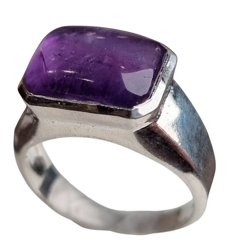 Bague Améthyste Argent 925 Taille 63