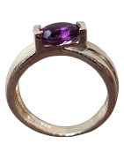 Bague Améthyste Argent 925
