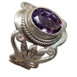 Bague Améthyste Argent 925 Taille 58