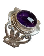 Bague Améthyste Argent 925 Taille 56