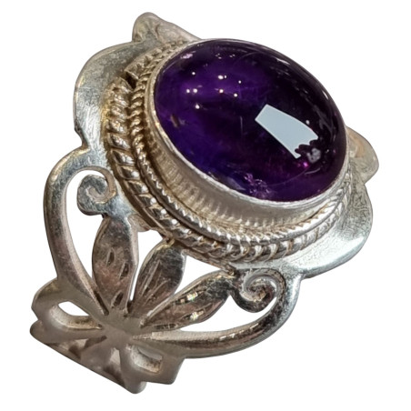 Bague Améthyste Argent 925 Taille 56