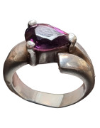 Bague Améthyste Argent 925 Taille 60