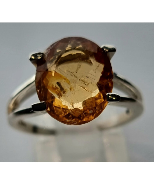 Bague Opale de feu Argent 925 Taille 56