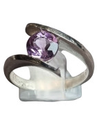 Bague Améthyste Argent 925 Taille 57