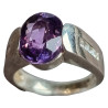 Bague Améthyste Argent 925 Taille 52