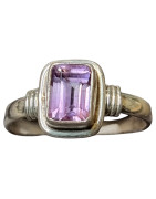 Bague Améthyste Argent 925 Taille 54