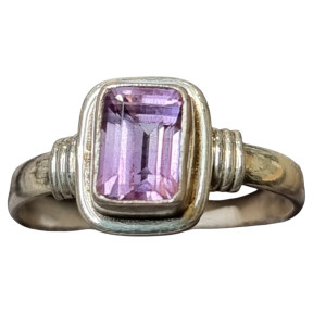 Bague Améthyste Argent 925 Taille 54