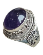 Bague Améthyste Argent 925 Taille 65