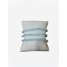 Bracelet Topaze Bleue A+ Pierres Rondes 5mm