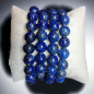 Bracelet Topaze Bleue Perles rondes 12mm