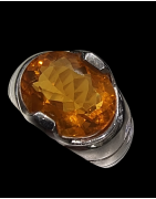 Bague Opale de feu Argent 925 Taille 54