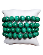Bracelet Malachite A+ Pierres Rondes