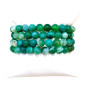 Bracelet Agate Verte Pierres Rondes 8mm