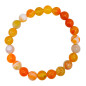 Bracelet Agate de Feu Pierres Rondes Bracelet Agate de Feu Pierres Rondes