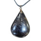 Pendentif Tourmaline Noire avec Cordon Noir 44cm + 5cm