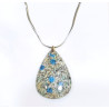 Pendentif Jaspe K2 avec Chaîne Acier Inox 44cm