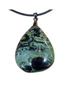 Pendentif Jaspe Kambaba avec Cordon 44cm + 5cm