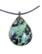 Pendentif Jaspe Kambaba avec Cordon 44cm + 5cm