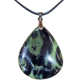 Pendentif Jaspe Kambaba avec Cordon 44cm + 5cm