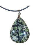 Pendentif Jaspe Kambaba avec Cordon 44cm + 5cm