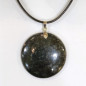 Pendentif Nuumite Rond avec Cordon 44cm + 5cm