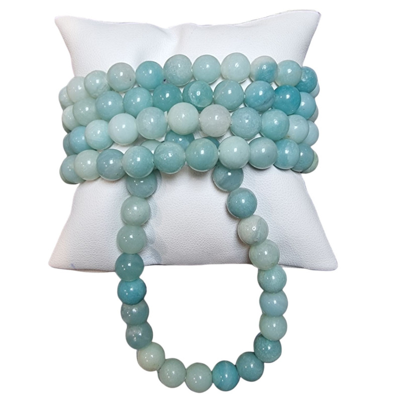 Bracelet Amazonite Pierres Rondes