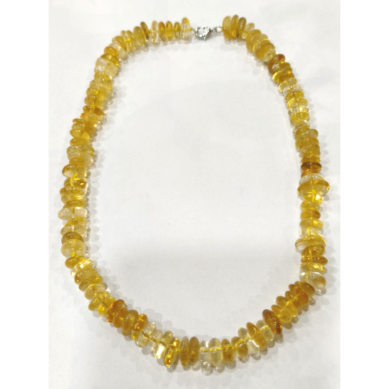 Collier Citrine Baroque 44cm