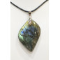 Pendentif Labradorite avec Cordon 44cm + 5cm