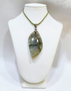 Pendentif Labradorite avec Cordon 44cm + 5cm