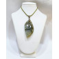 Pendentif Labradorite avec Cordon 44cm + 5cm